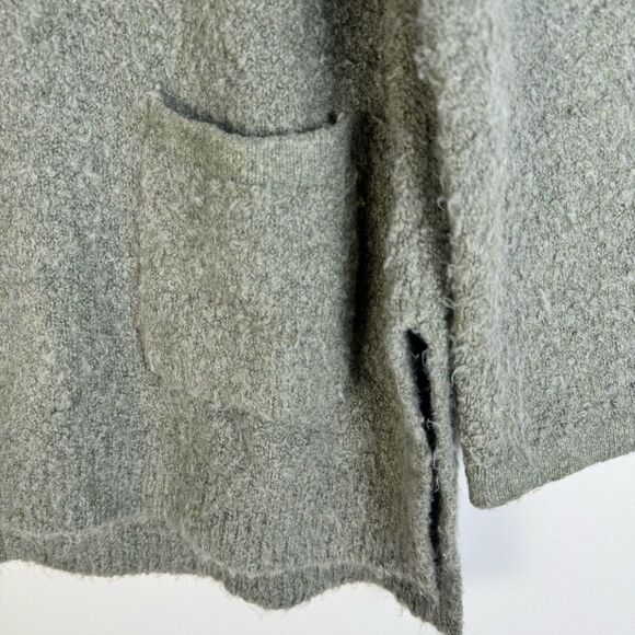 Anthropologie Sleeping on Snow Clarington Sweater Half Zip Green Wool Alpaca SM - Picture 5 of 11